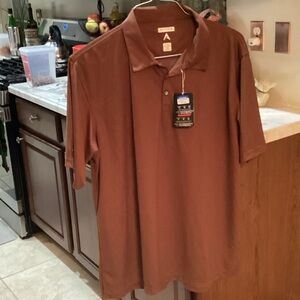 Men’s Size XL NWT Brown Golf Polo